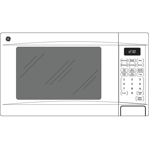 .7 Cu. Ft. Capacity Countertop Microwave Oven JES0737DNBB, product image 2 of 3
