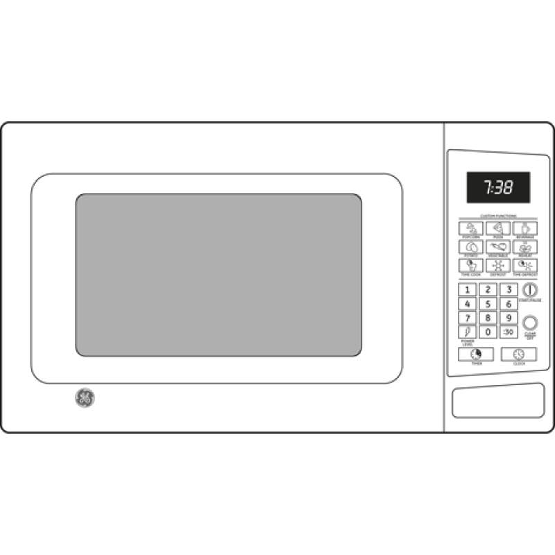 .7 Cu. Ft. Capacity Countertop Microwave Oven JES0738DPBB, product image 4 of 4