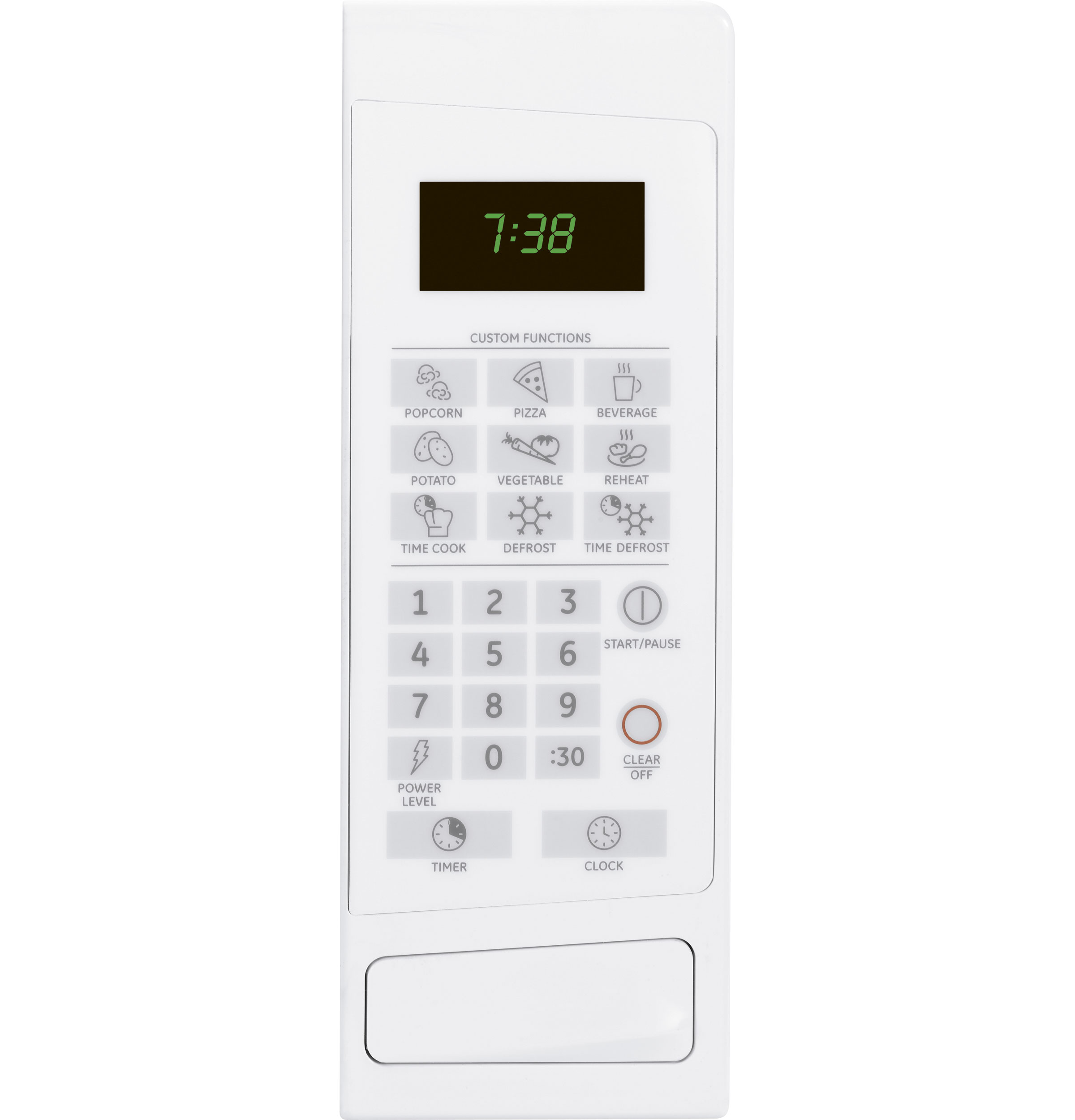 .7 Cu. Ft. Capacity Countertop Microwave Oven JES0738DPWW, product image 3 of 4