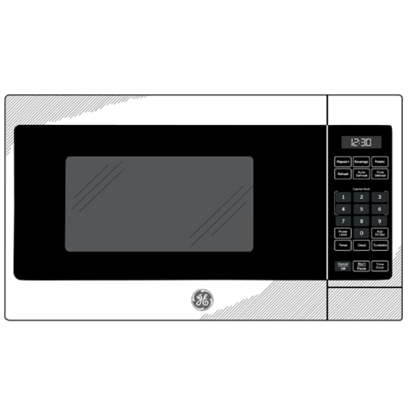 0.7 Cu. Ft. Capacity Countertop Microwave Oven JES1072DMWW