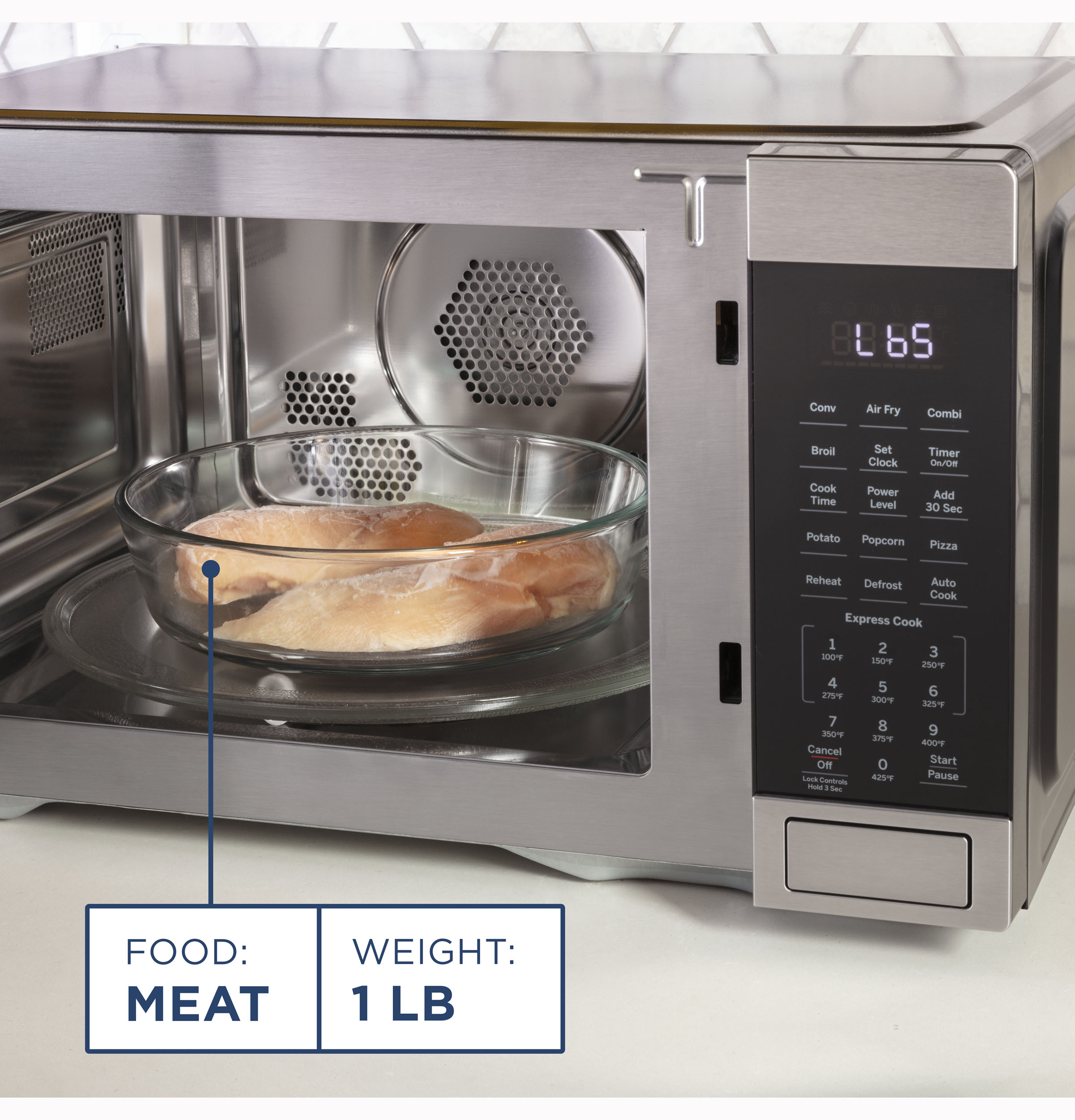 1.0 Cu. Ft. Capacity Countertop Convection Microwave Oven with Air Fry JES1109RRSS