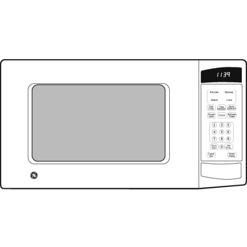 1.1 Cu. Ft. Countertop Microwave Oven JES1139WL, product image 4 of 4