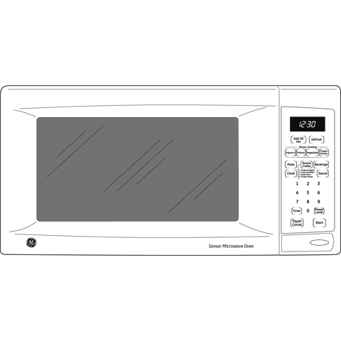 1.1 Cu. Ft. Countertop Microwave Oven view 4