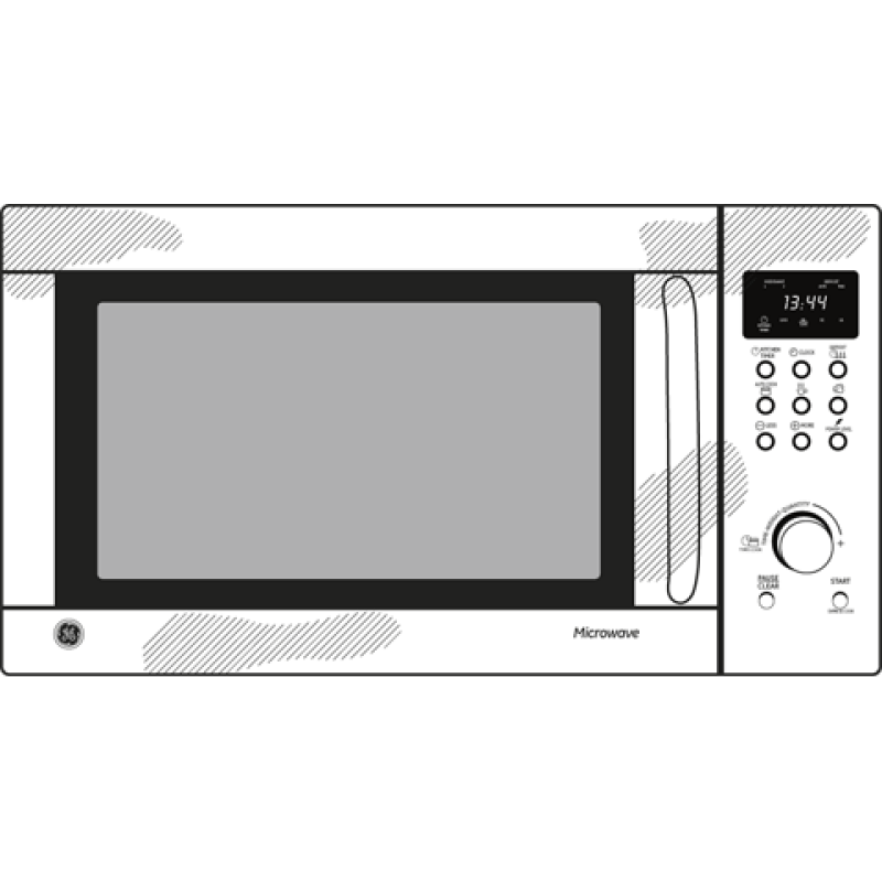1.3 Cu. Ft. Countertop Microwave Oven JES1344SK, product image 6 of 7