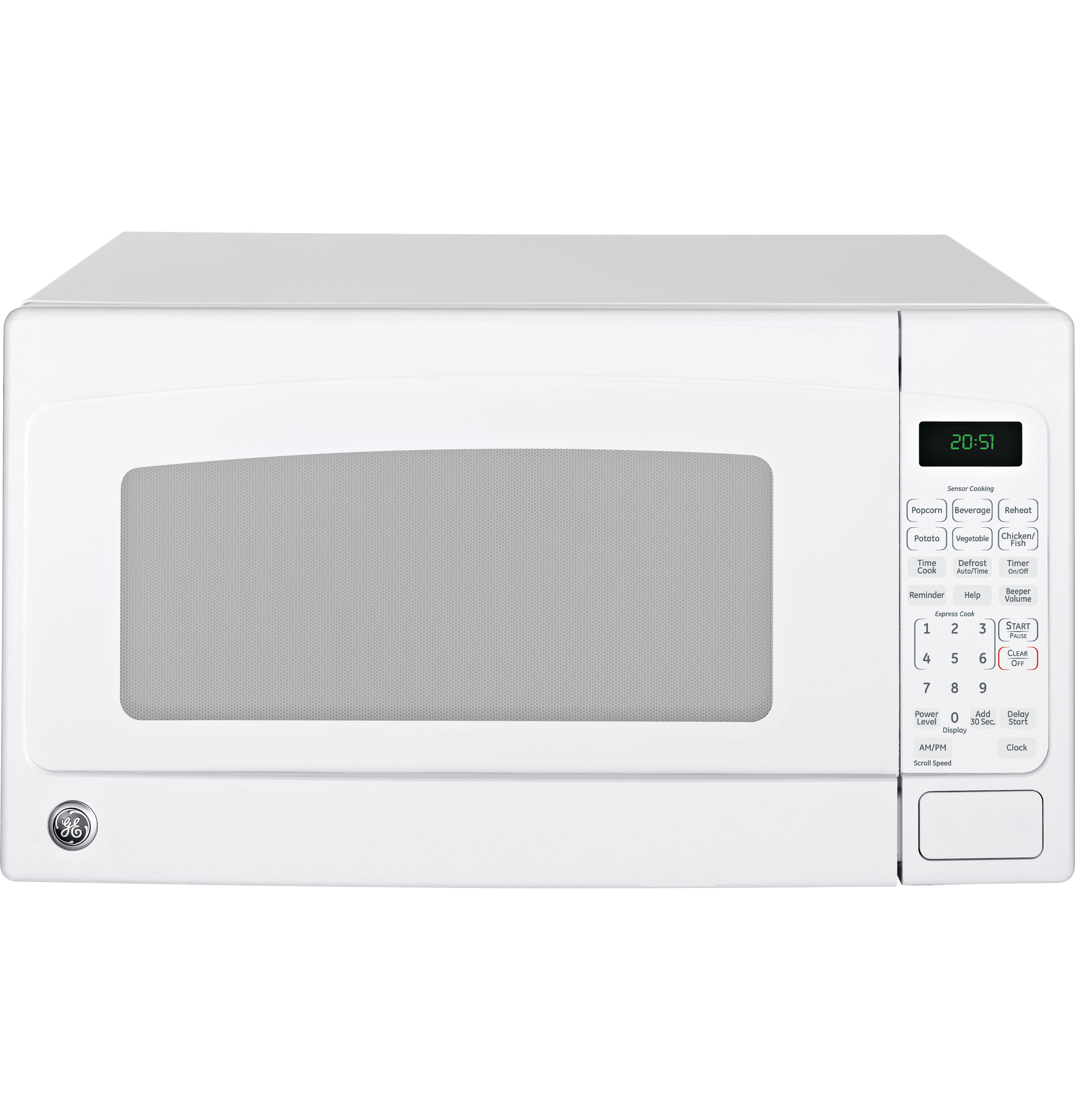 GE 2.0 Cu. Ft. Capacity Countertop Microwave Oven White JES2051DNWW Picture 1
