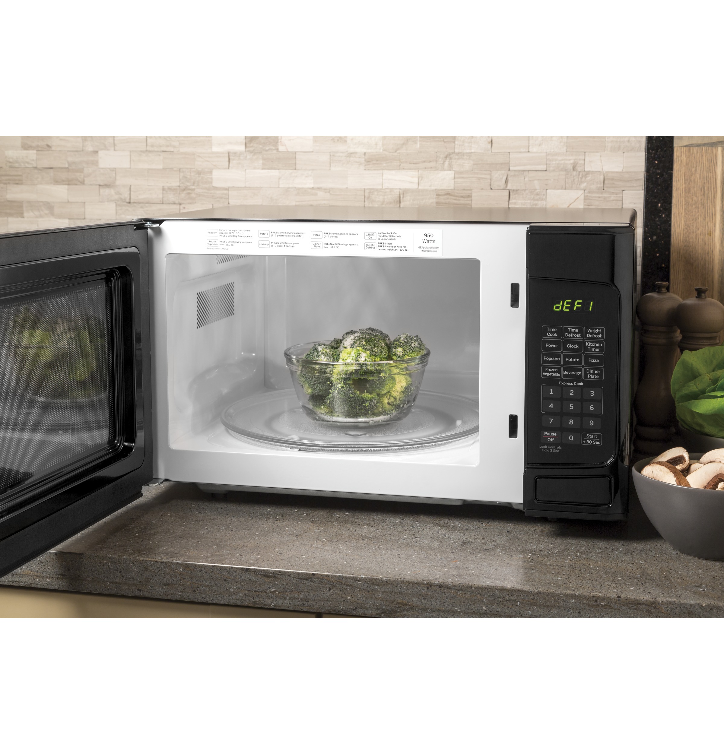 1.1 Cu. Ft. Capacity Countertop Microwave Oven JESP113DPBB, product image 5 of 7