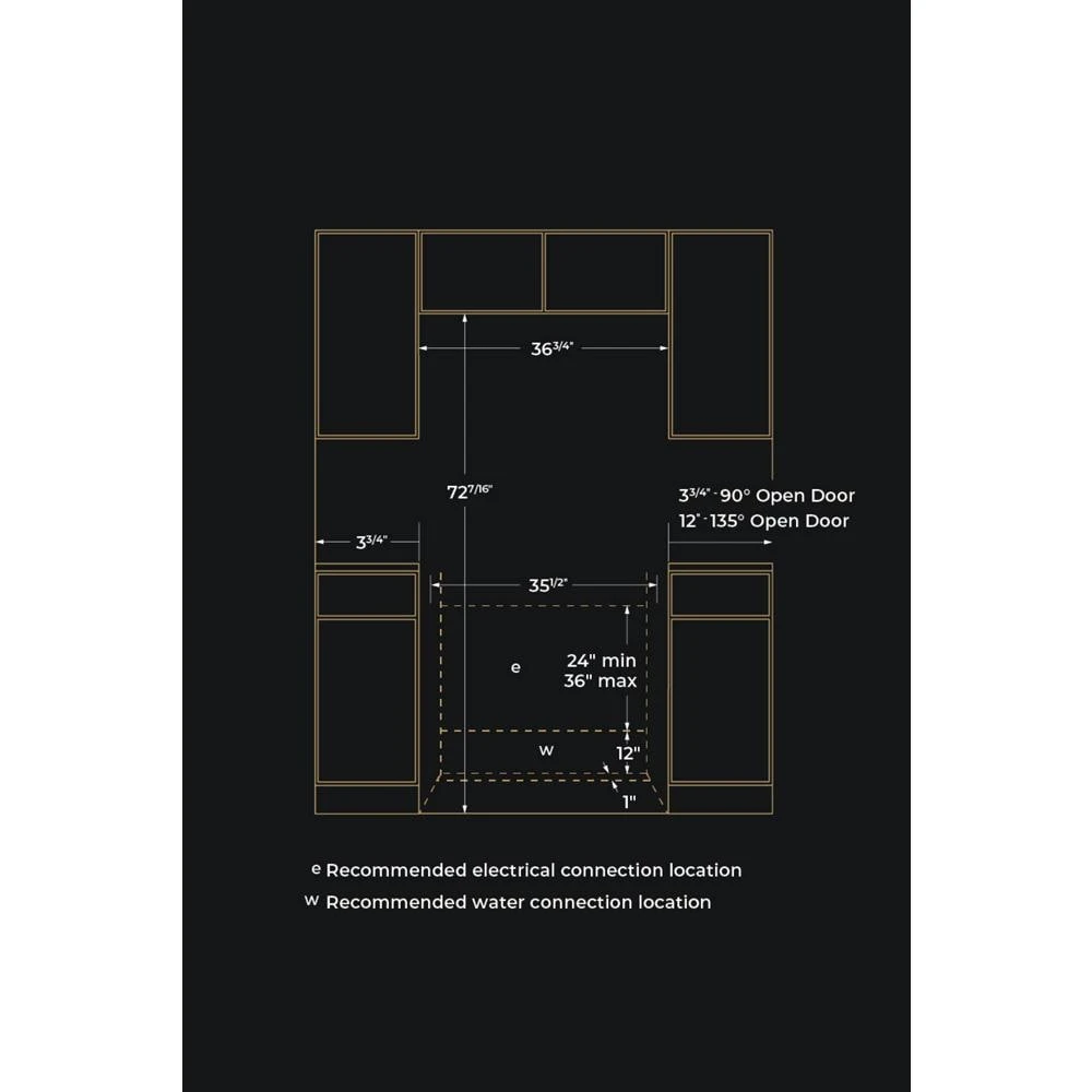 72” Counter-Depth French Door Refrigerator with Obsidian Interior JFFCC72EHL
