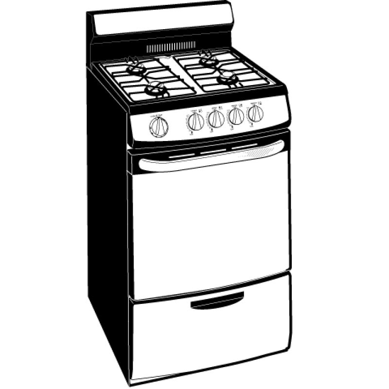24" Standard Clean Free-Standing Gas Range JGAS02SENSS