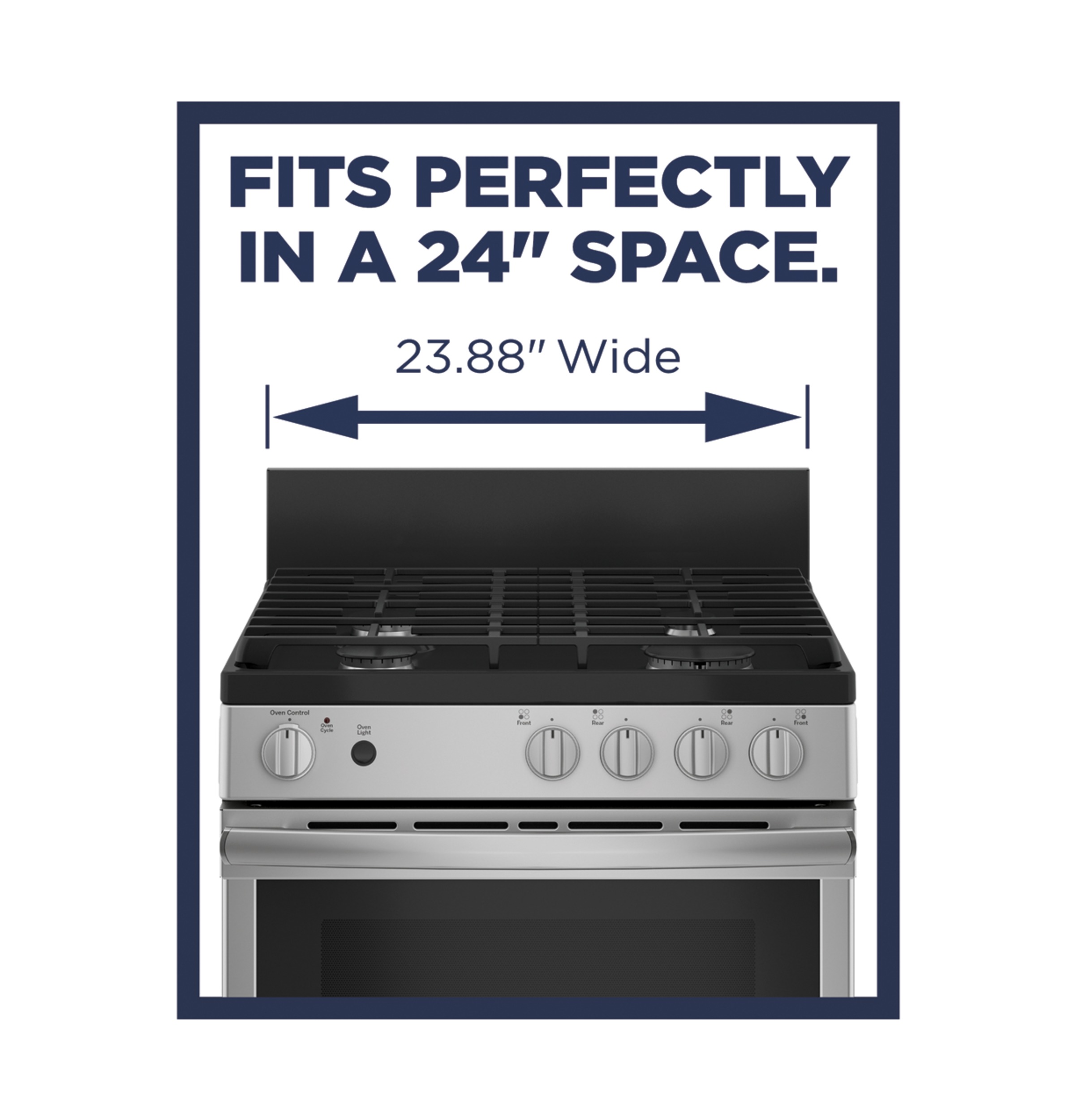24" Steam Clean Free-Standing/Slide-in Gas Range view 12