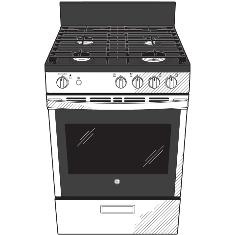 24" Steam Clean Free-Standing/Slide-in Gas Range view 13
