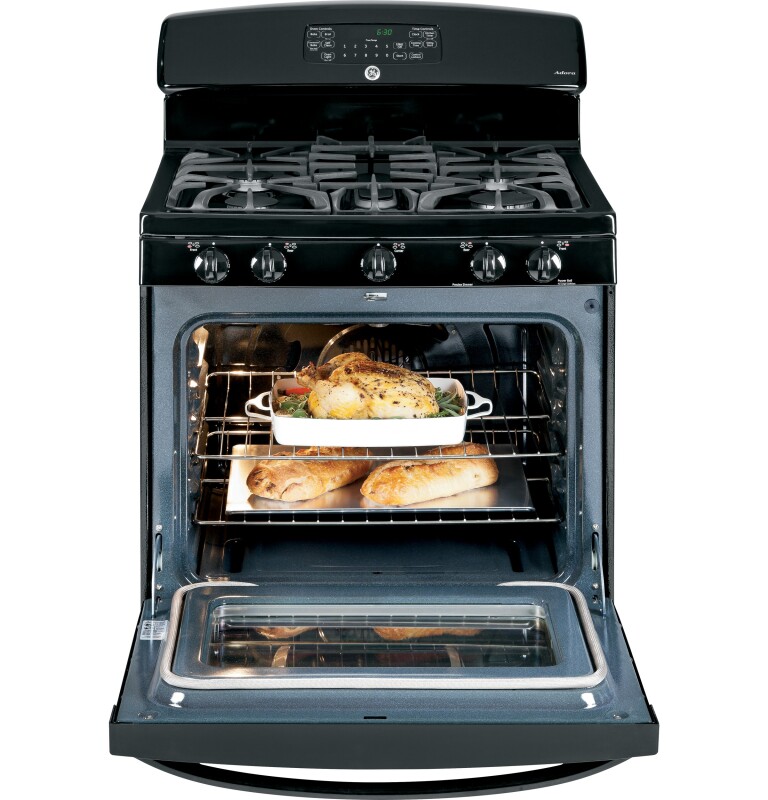 Adora series by GE 30" Free-Standing Gas Range JGB605DETBB, product image 4 of 6