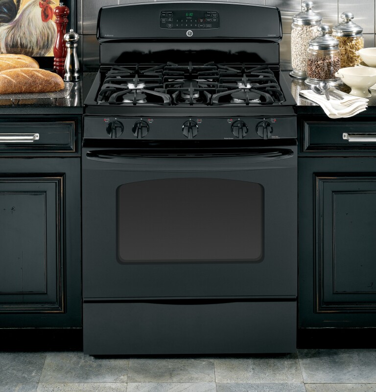Adora series by GE 30" Free-Standing Gas Range JGB605DETBB, product image 3 of 6