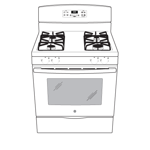 30" Free-Standing Gas Range JGB630DEFWW
