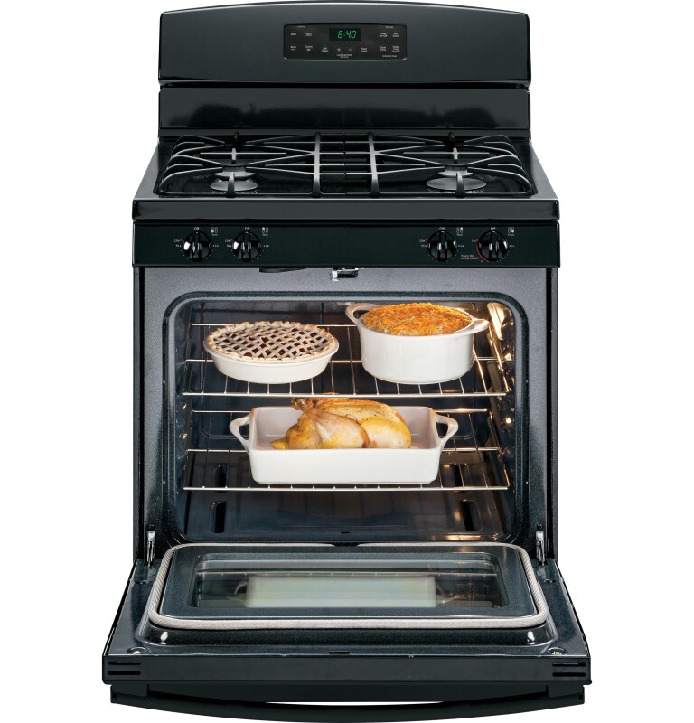 30" Free-Standing Gas Range JGB640DEFBB, product image 3 of 11