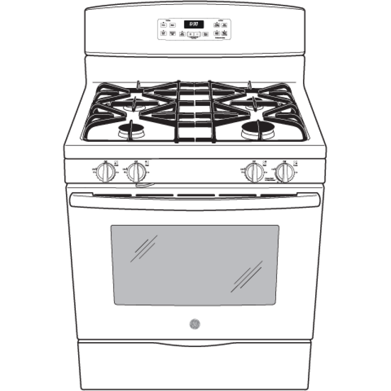 30" Free-Standing Gas Range JGB640DEFBB, product image 10 of 11