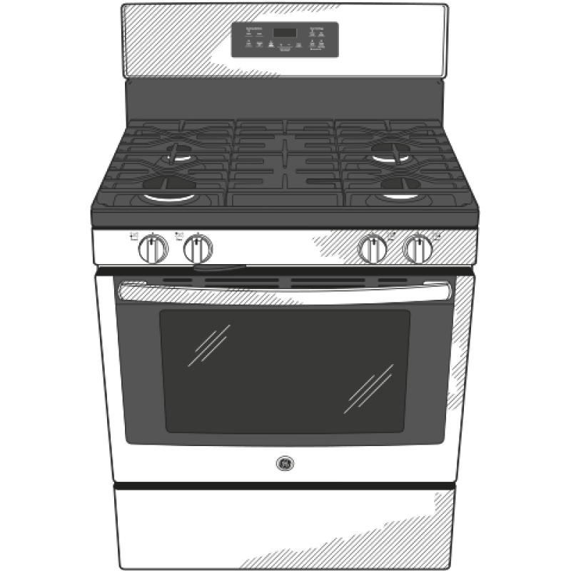 30" Free-Standing Gas Range JGB645SEKSS