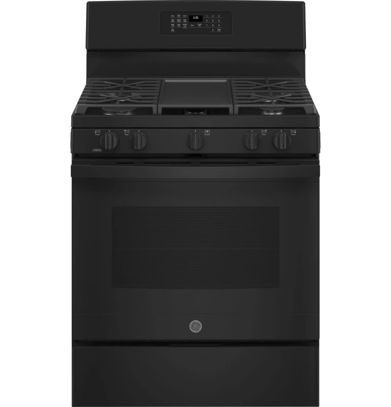 GE 30" Free-Standing Gas Range Black JGB660DPBB Picture 1