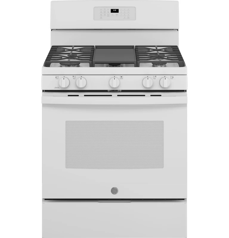 GE 30" Free-Standing Gas Range White JGB660DPWW Picture 1