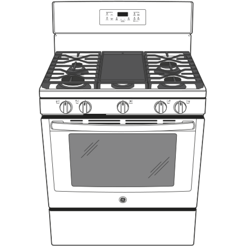 30" Free-Standing Gas Convection Range JGB700DEJBB