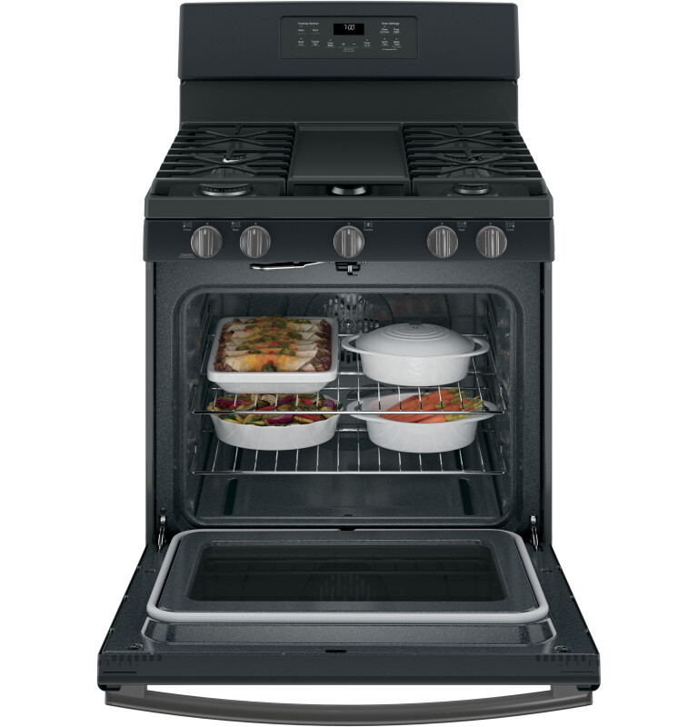 30" Free-Standing Gas Convection Range JGB700FEJDS, product image 4 of 15