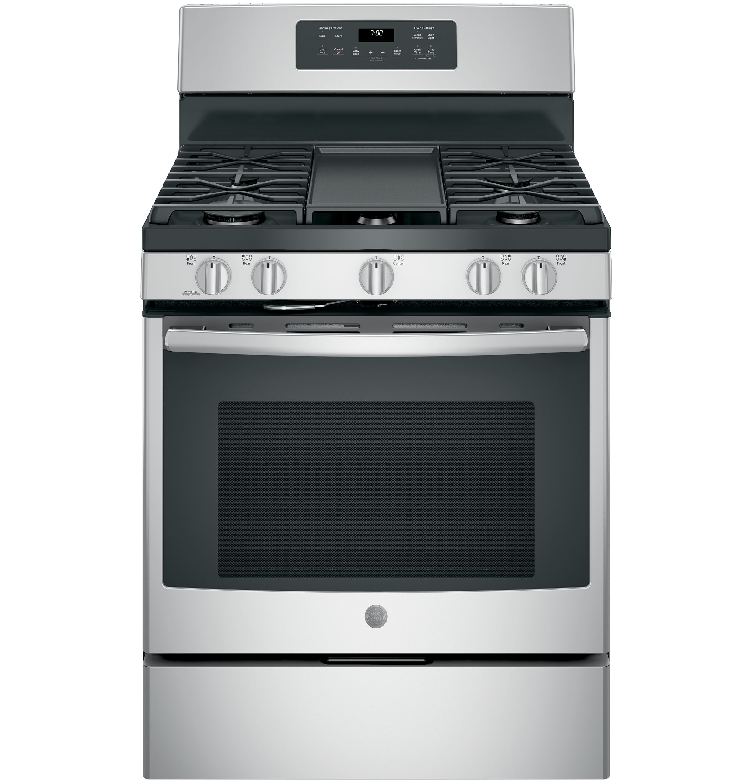 GE 30" Free-Standing Gas Convection Fingerprint Resistant Range Fingerprint Resistant Stainless JGB700YEJFS Picture 1