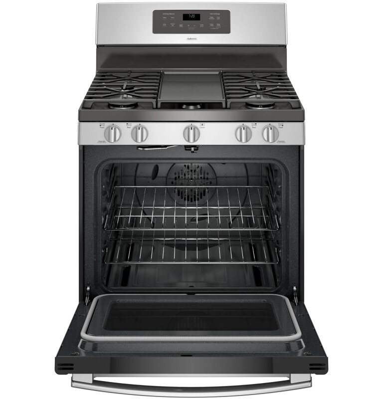Adora series by GE 30" Free-Standing Gas Convection Range JGB720SEJSS, product image 7 of 12