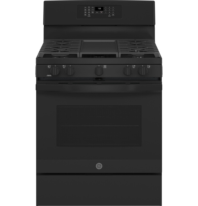 30" Free-Standing Gas Convection Range with No Preheat Air Fry JGB735DPBB