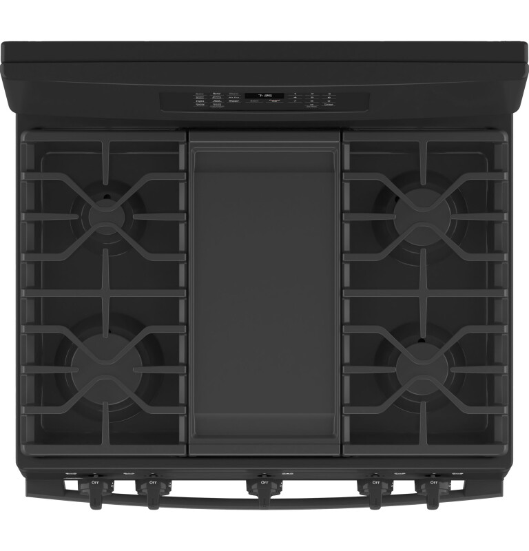 30" Free-Standing Gas Convection Range with No Preheat Air Fry JGB735DPBB, product image 5 of 17