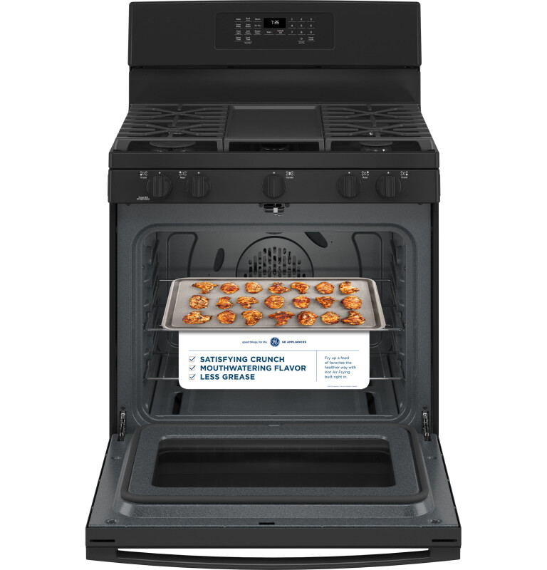 30" Free-Standing Gas Convection Range with No Preheat Air Fry JGB735DPBB, product image 14 of 17