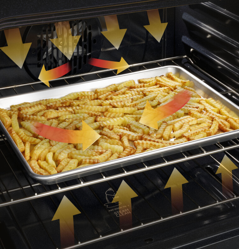 30" Free-Standing Gas Convection Range with No Preheat Air Fry JGB735DPWW