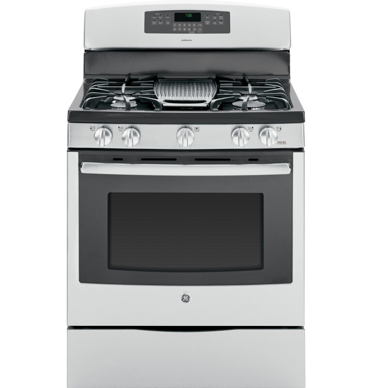 GE Adora series by 30" Free-Standing Gas Convection Range Stainless Steel/Gray JGB760SEFSS Picture 1