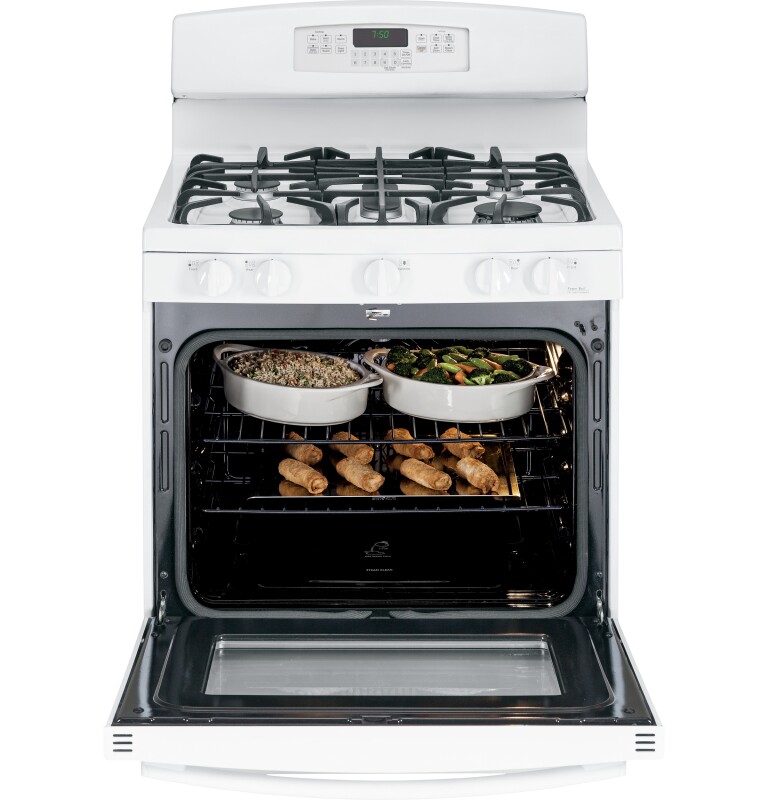 30" Free-Standing Gas Convection Range JGB770DEFWW, product image 4 of 11
