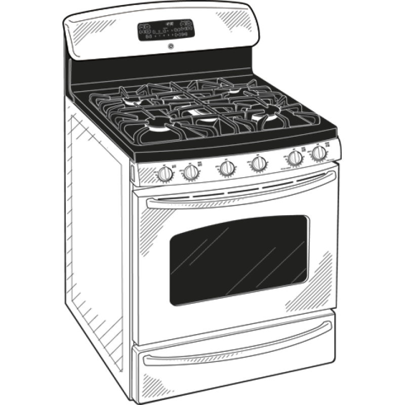 30" Free-Standing Gas Range with Warming Drawer JGB800SEPSS, product image 6 of 7