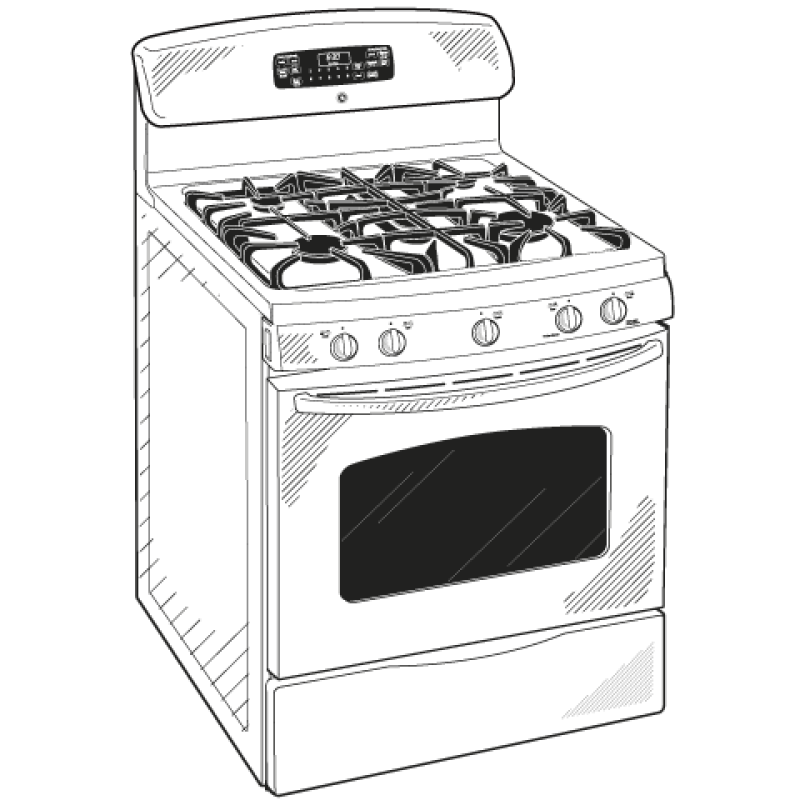 30" Free-Standing Gas Range JGB810SETSS