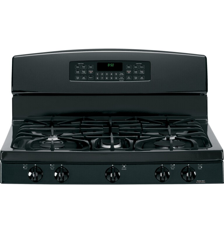 30" Free-Standing Gas Double Oven Range JGB850DEFBB, product image 5 of 12