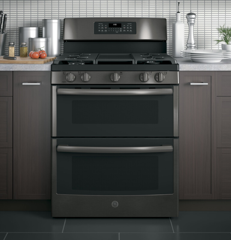 30" Free-Standing Gas Double Oven Convection Range JGB860BEJTS, product image 2 of 16