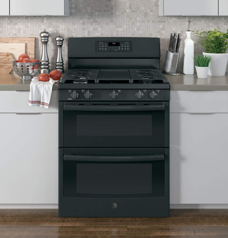30" Free-Standing Gas Double Oven Convection Range JGB860DEJBB