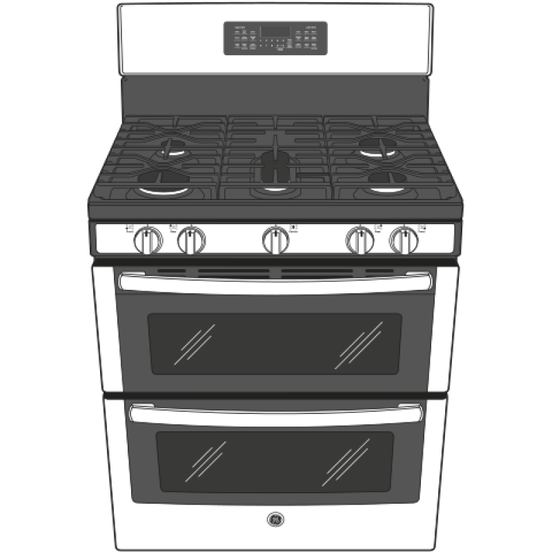30" Free-Standing Gas Double Oven Convection Range JGB860EEJES