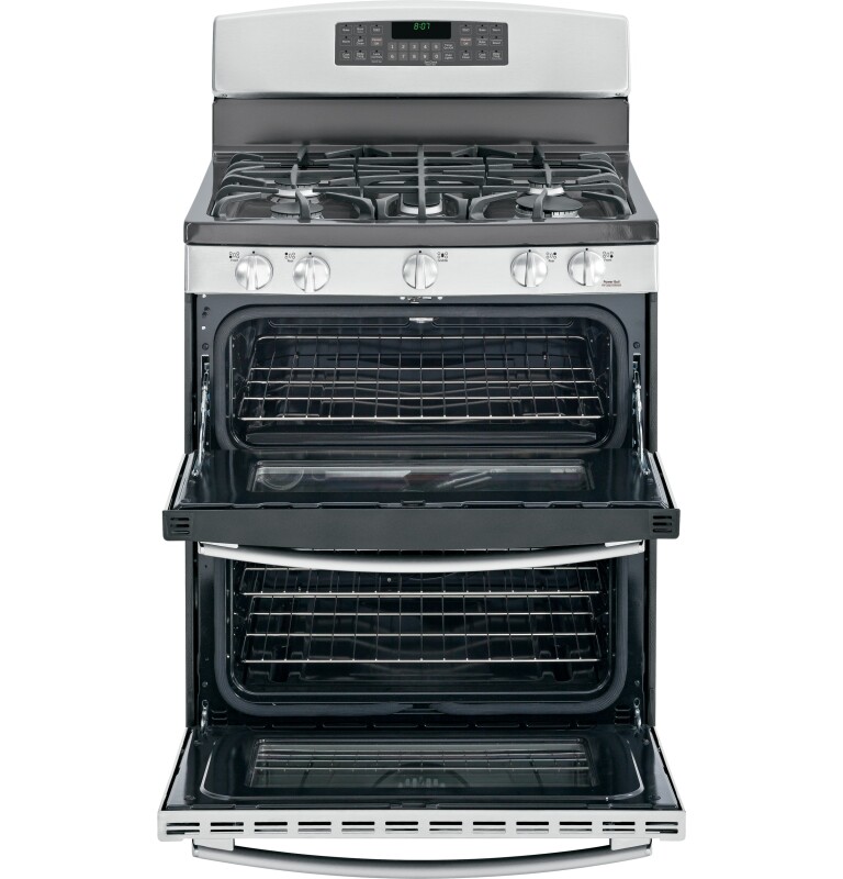 30" Free-Standing Gas Double Oven Range with Convection JGB870SEFSS, product image 4 of 11