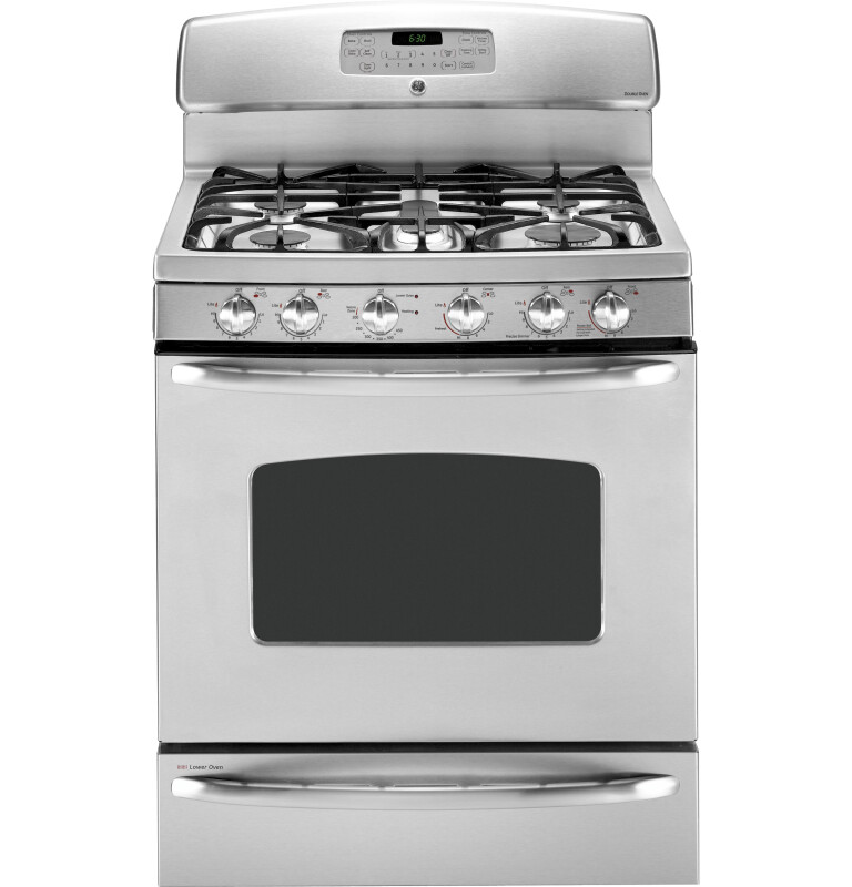 30" Free-Standing Gas Range with Baking Drawer JGB900SEPSS, product image 3 of 7