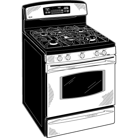 30" Free-Standing Self Clean Gas Range with Warming Drawer JGB908SELSS