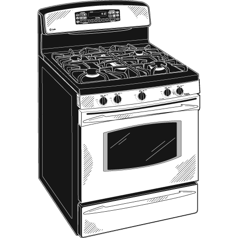 30" Free-Standing Self Clean Convection Gas Range with Warming Drawer JGB916SEKSS, product image 3 of 4