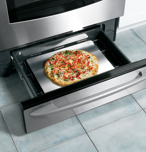 30" Free-Standing Double Oven Range JGB918SEKSS, product image 2 of 5