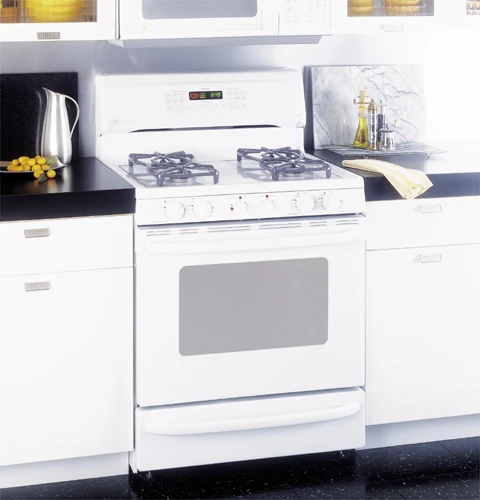 GE Profile Performance Spectra 30" Free-Standing Smooth-Top Convection Gas Range JGB920WECWW