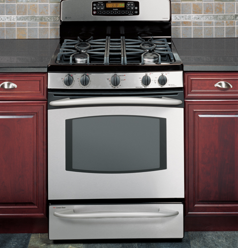 30" Free-Standing Double Oven Range JGB928SEKSS, product image 2 of 4