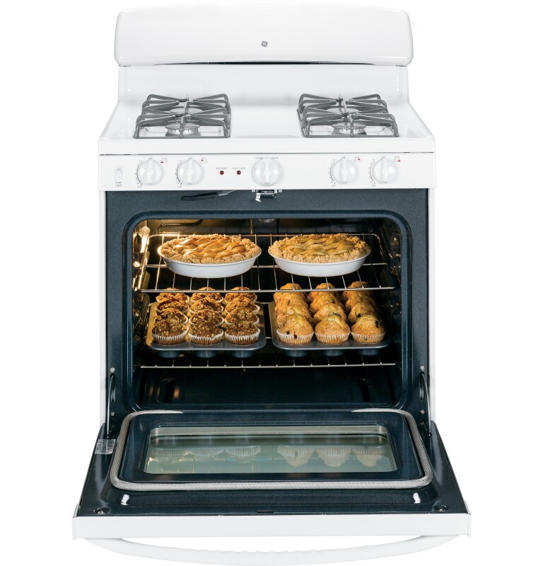 30" Free-Standing Gas Range JGBP27DEMWW, product image 3 of 11