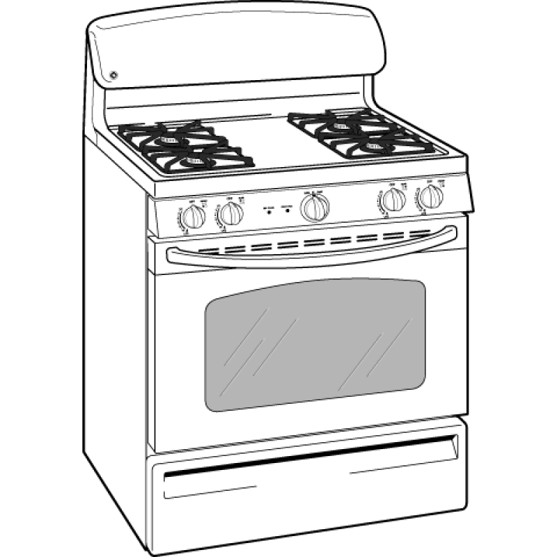 30" Free-Standing Gas Range JGBP27DEMWW, product image 10 of 11