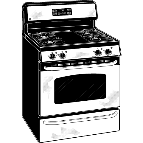 30" Free-Standing Gas Range JGBP33SELSS, product image 2 of 3