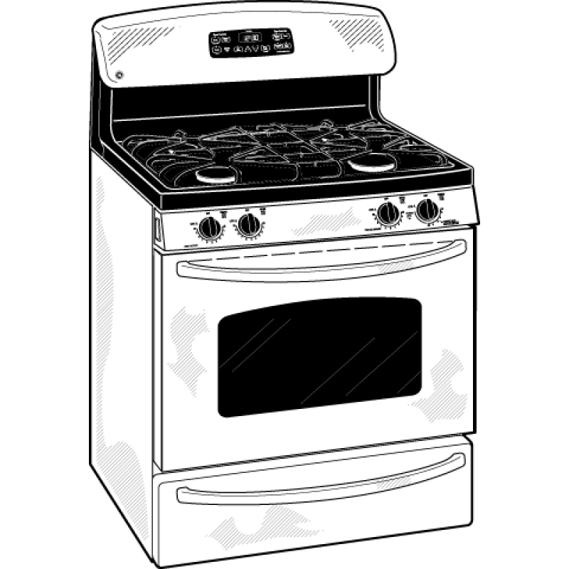 30" Free-Standing Gas Range JGBP36SEMSS, product image 2 of 3