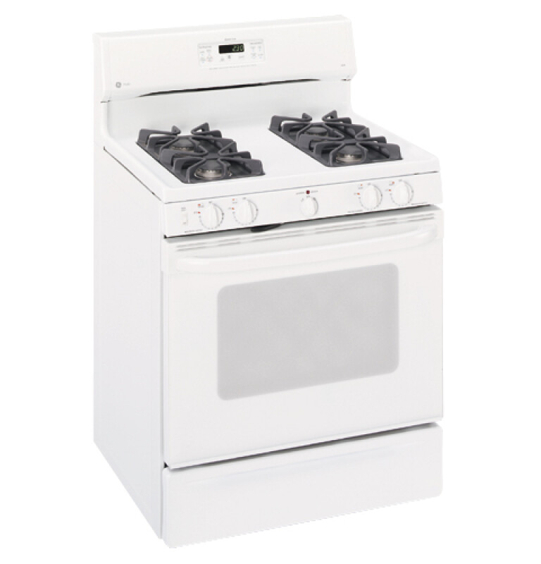 Spectra 30" Free-Standing Self-Cleaning Gas Range with QuickSet IV Oven Controls, Sealed Cooktop Burners and In-Oven Broiling JGBP79WEAWW